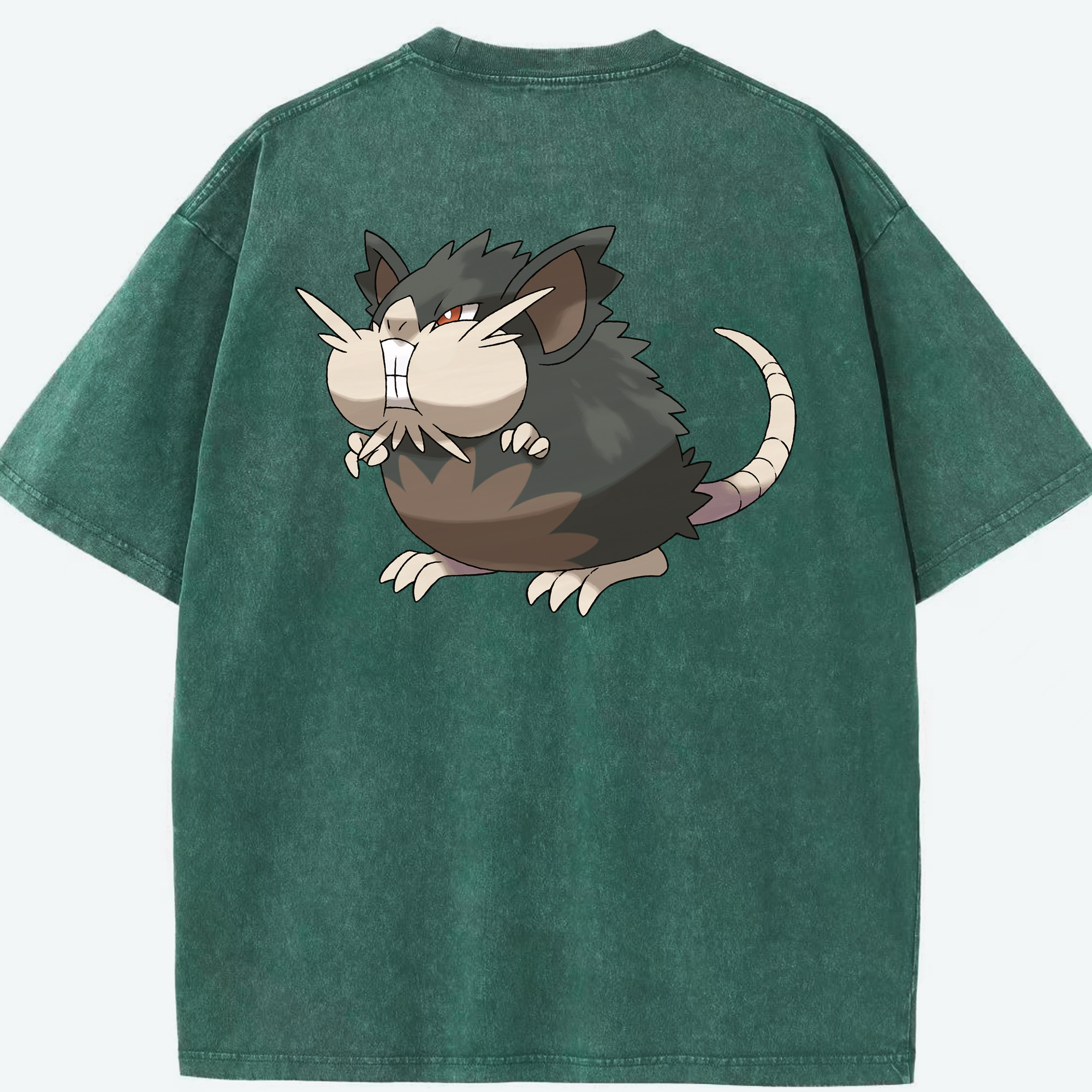 （画像用） ポケットモンスター Pokémon 綿100% ヴィンテージ風 半袖Tシャツ（背面プリント）